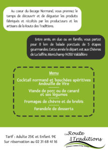 Ballade Gourmande 2019 - Route des Traditions