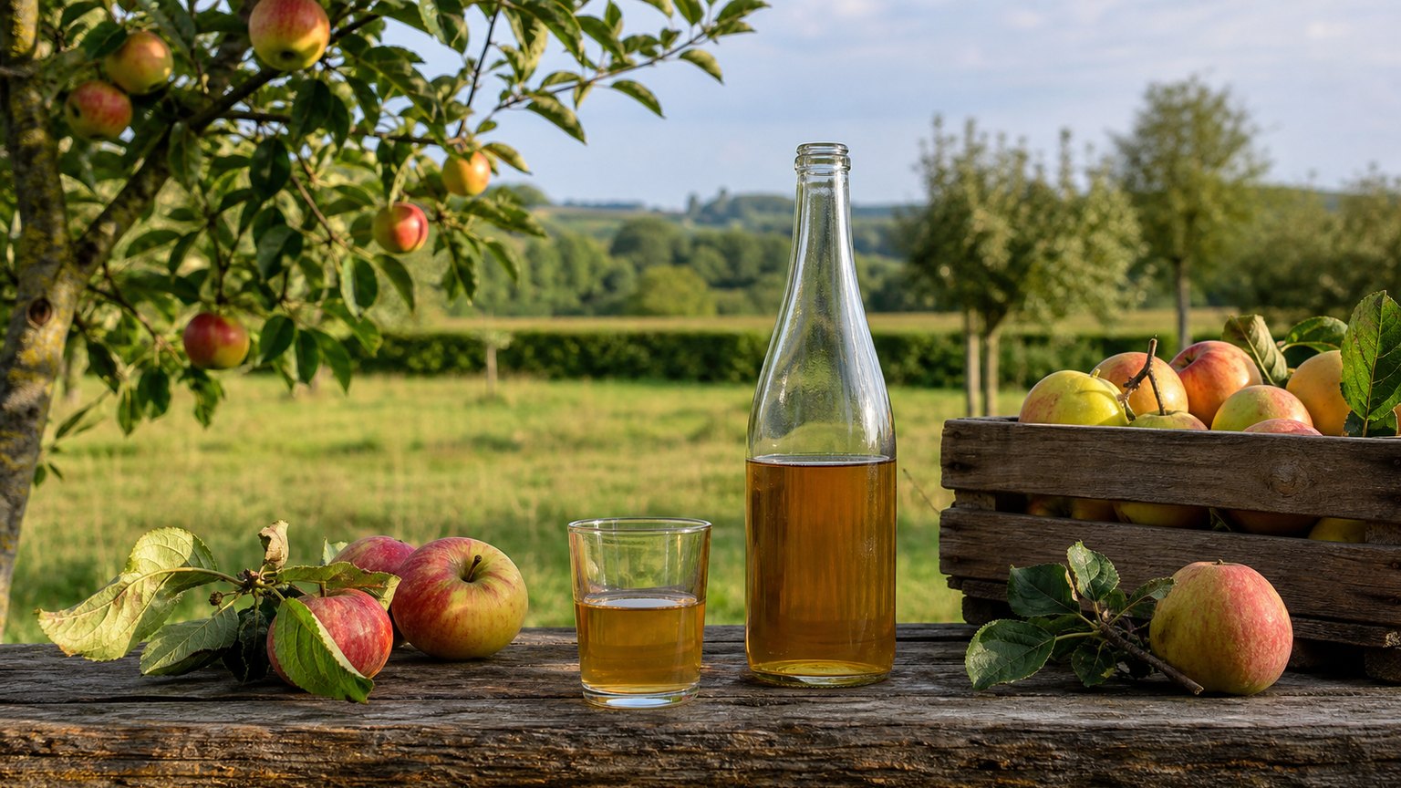 Pommes, cidre et calvados autour de Romilly