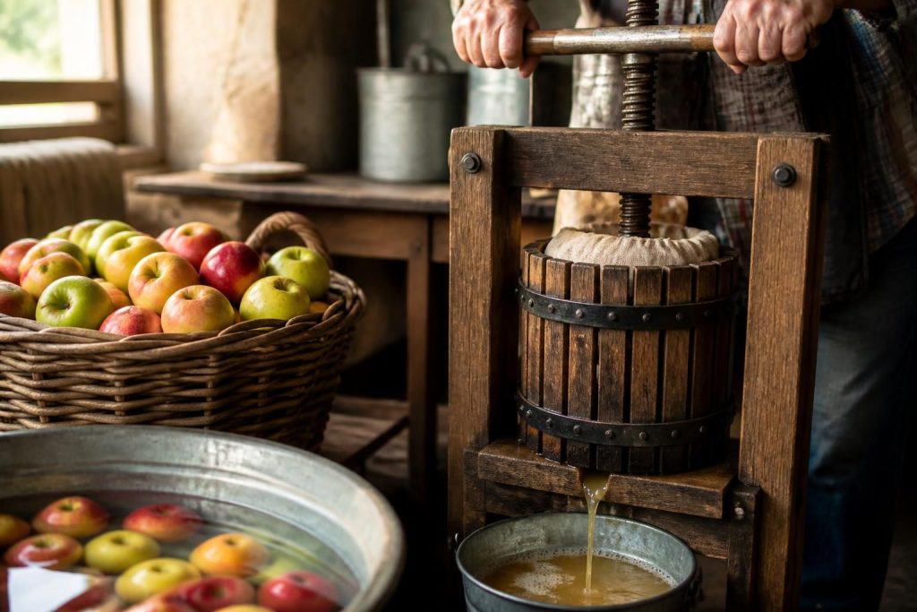 Jus de pomme maison : des fruits au pressoir, les étapes clés