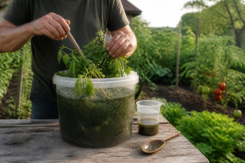 Purin d’orties : préparation, dosage et usages au potager