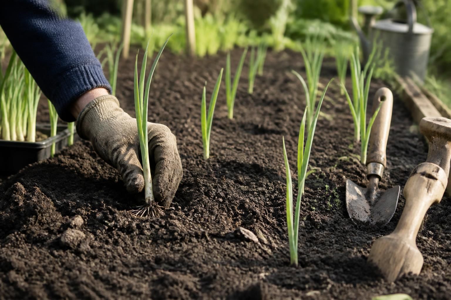 apprenez à repiquer le poireau avec nos conseils pratiques sur la profondeur, l'espacement entre les plants et les gestes à adopter pour un jardinage réussi.