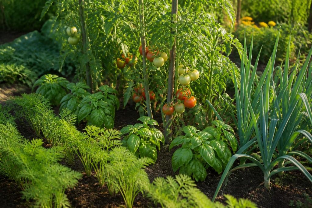 tableau association légumes : les bons voisins du potager