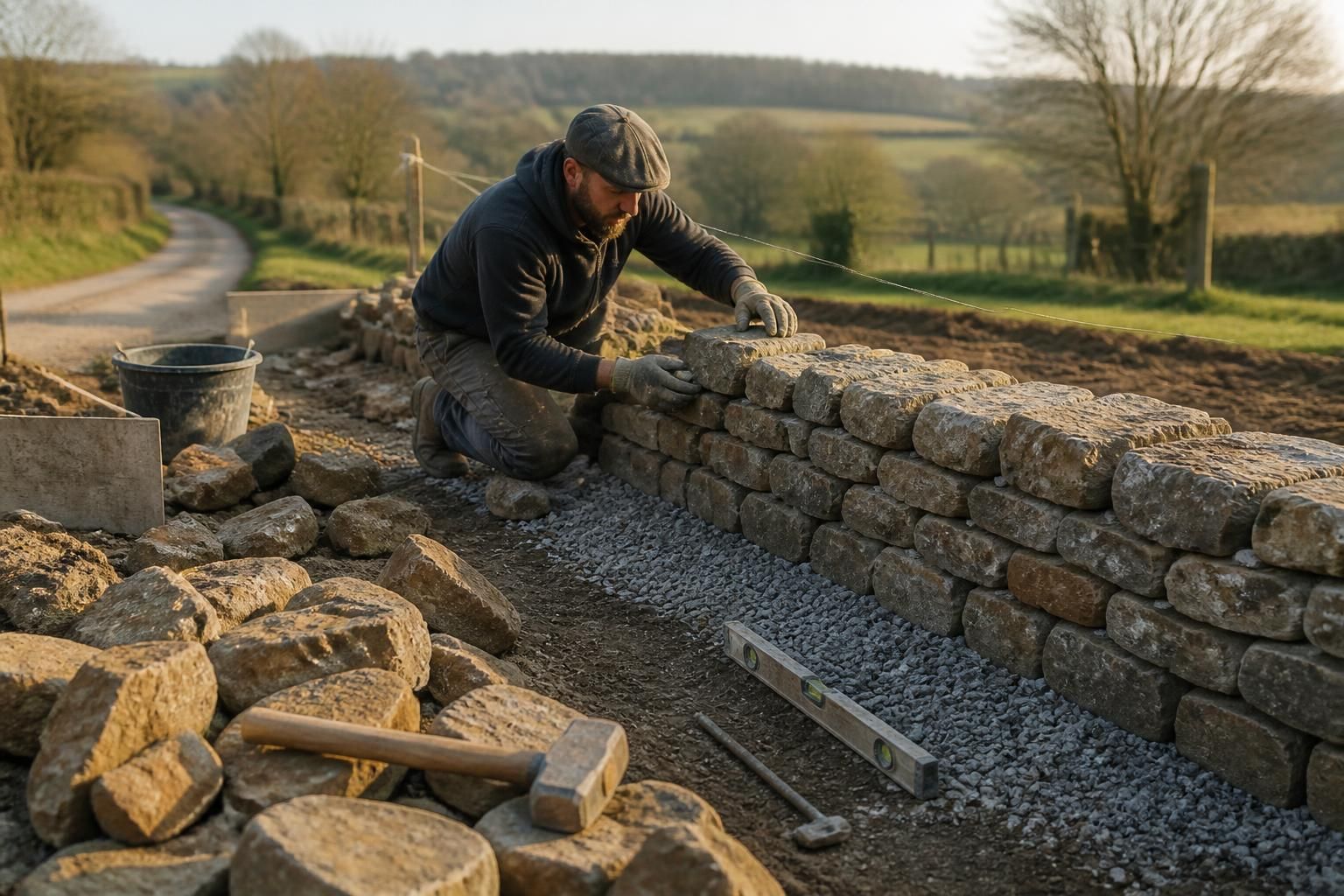découvrez comment choisir les blocs adaptés et réussir la pose d'un muret en pierre sèche pour un rendu esthétique et durable.